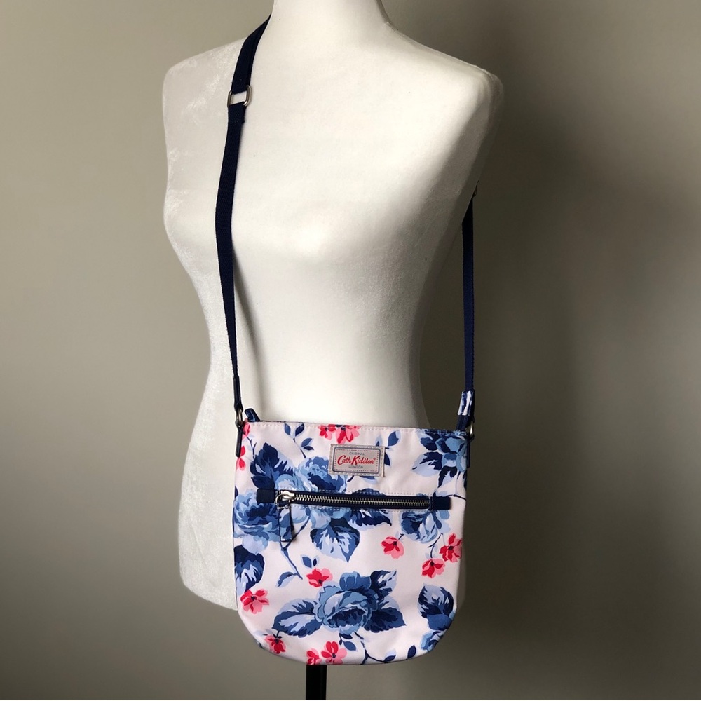 Cath Kidston Floral Crossbody Bag - Blue and Pink